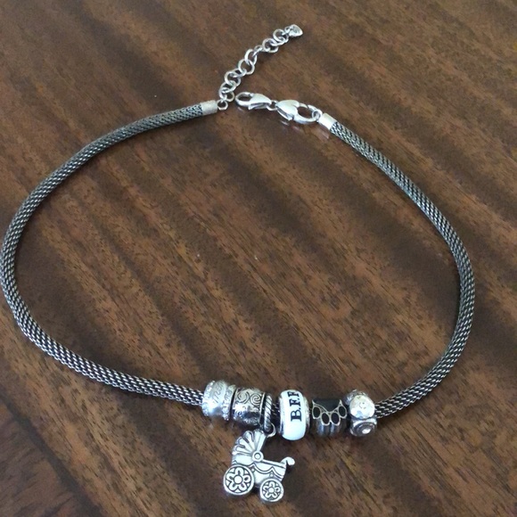 Vintage Retired Brighton Large Mesh Link  Add A Charm  Necklace - Picture 13 of 14